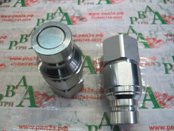 Ниппель БРС DN5/8" FlatFace BSP 3/4" ISO16028 250 Бар (К)