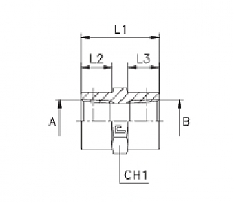 Адаптер с внутренней резьбой NPT1/4"-1/2"