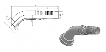 Фл. 1.1/2"6000/45-24 int (63,5) Cat DN38