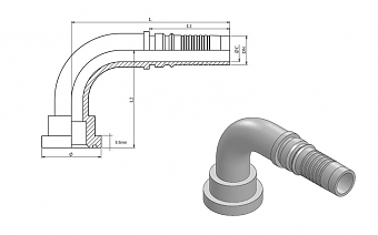 Фл. 1"6000/90-20 int (47,7) DN32